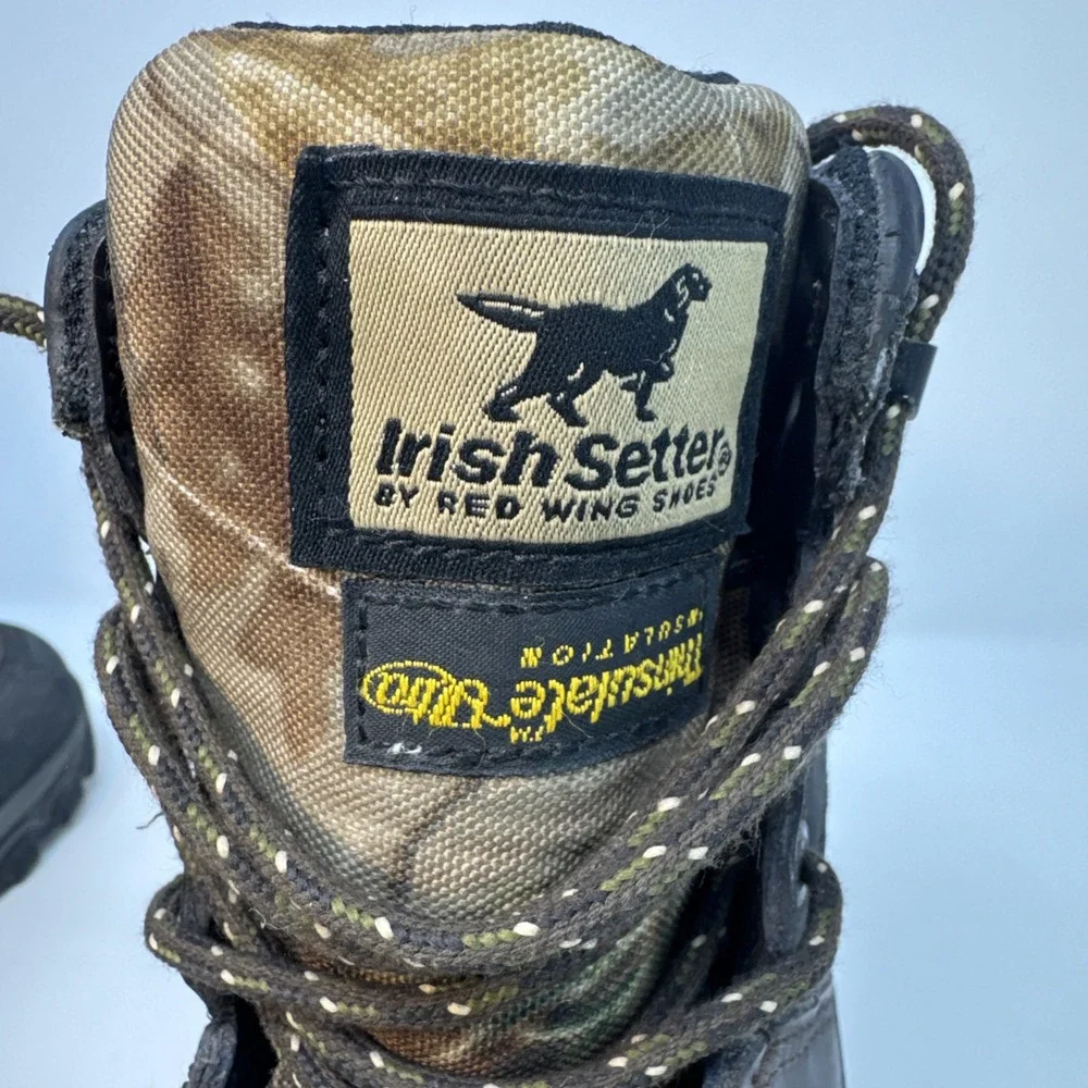 Irish Setter Youth 6 UltraDry Waterproof Thinsulate Leather Camo Hunting